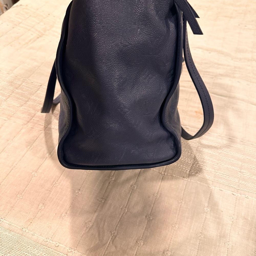 Louis Vuitton Navy Satchel with Gold Details - Picture 3 of 10